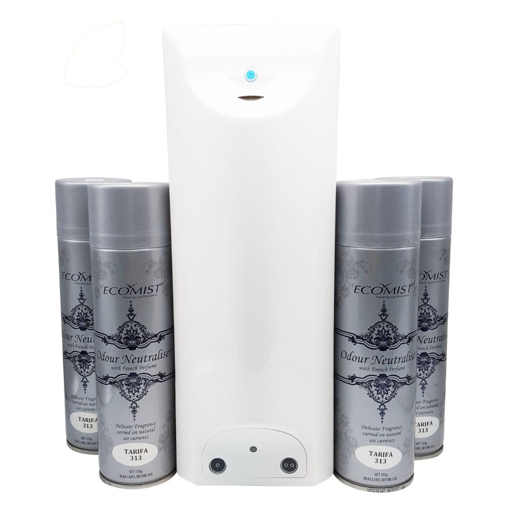 Eco-On Automated Odour Neutraliser Fragrance Dispenser (With 4 Refills)
