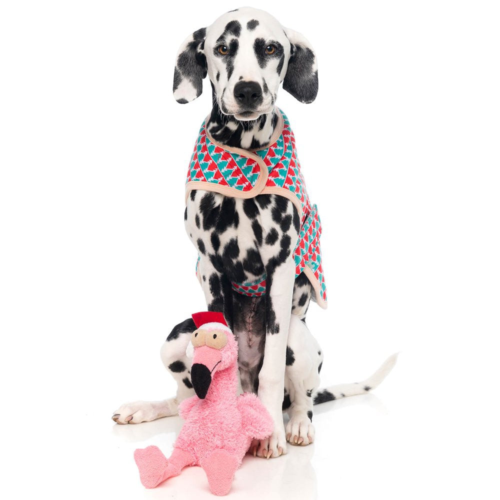 FuzzYard X'mas Flo The Flamingo Plush Dog Toy