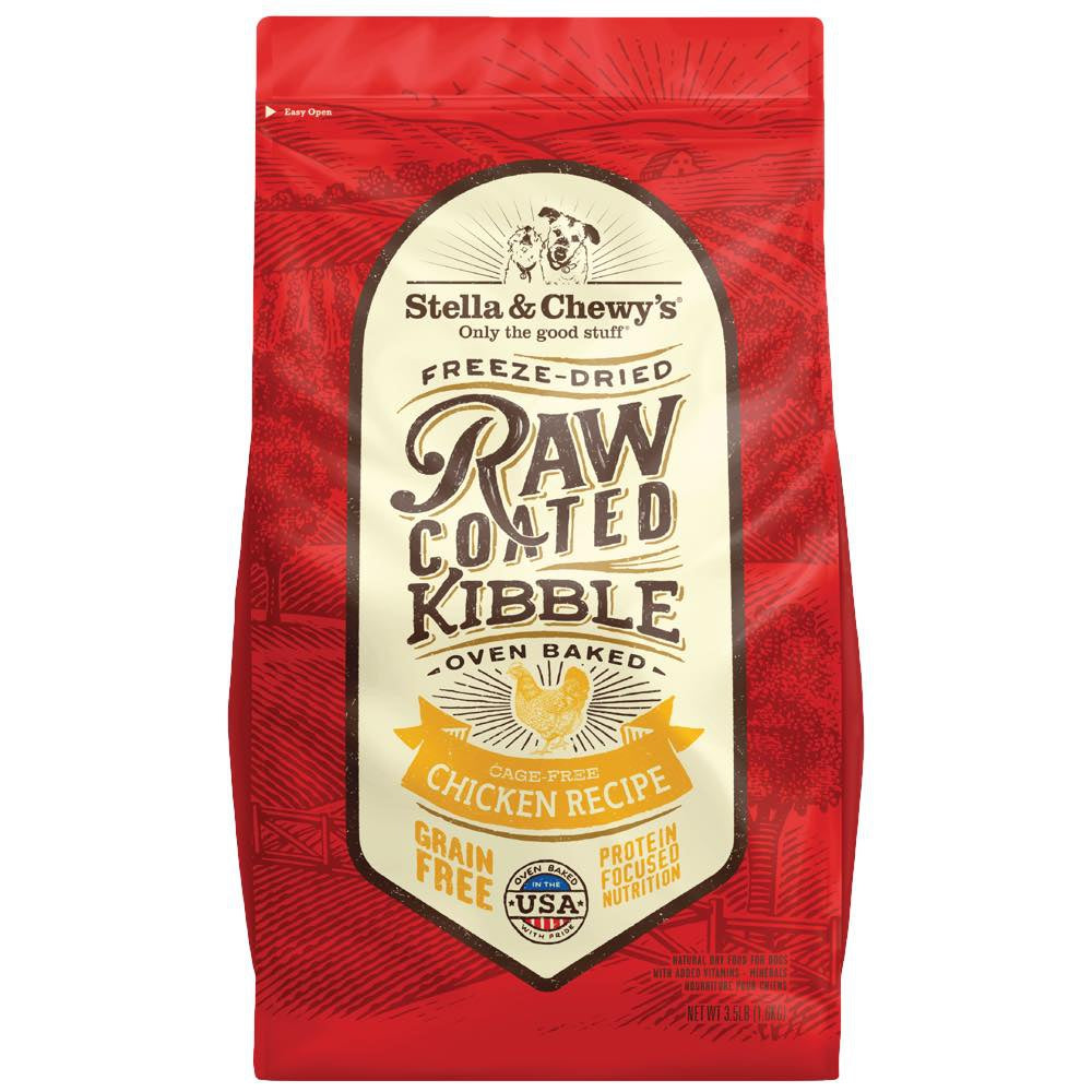 'FREE DENTAL TREATS': Stella & Chewy's Freeze-Dried Raw Coated Kibble Chicken Grain-Free Dry Dog Food