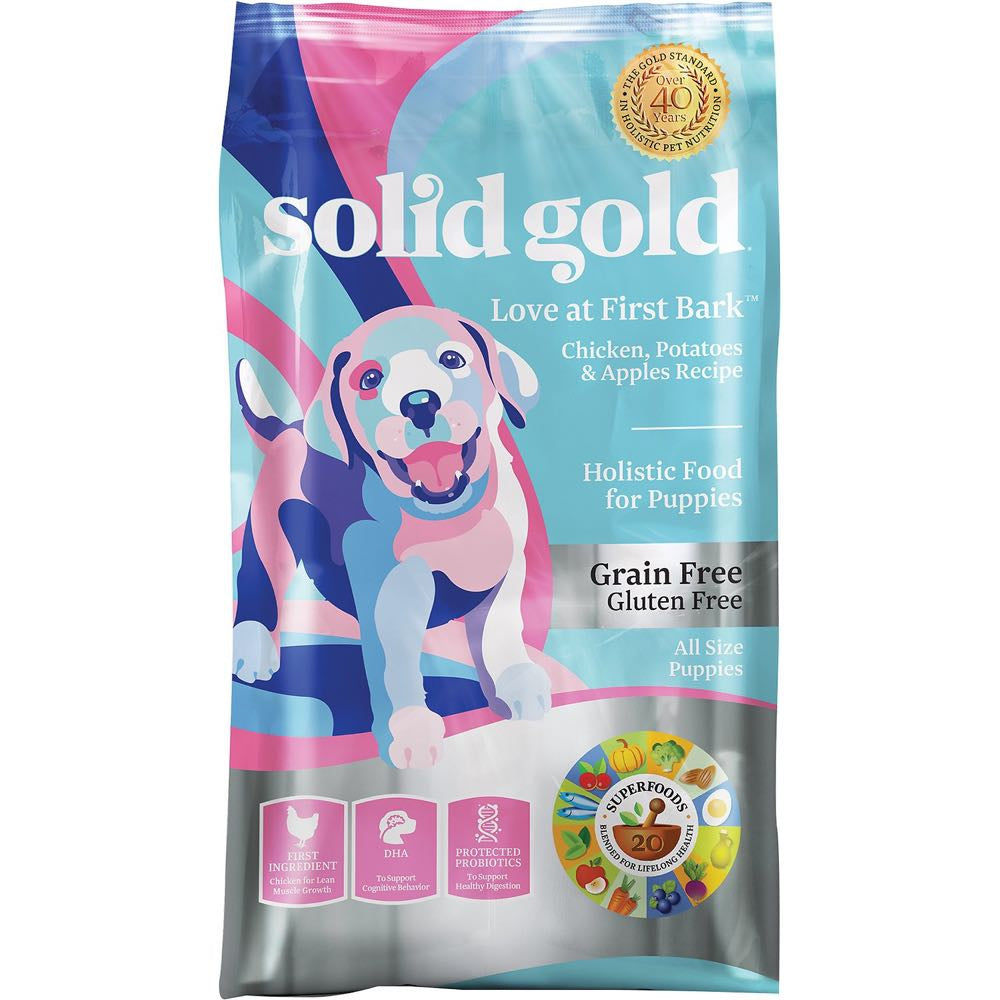 "Solid Gold Love At First Bark Chicken, Potatoes & Apples Puppy Dry Dog Food"